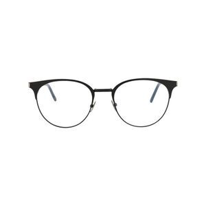 Saint Laurent Round-Frame Metal Optical Frames Black Mens